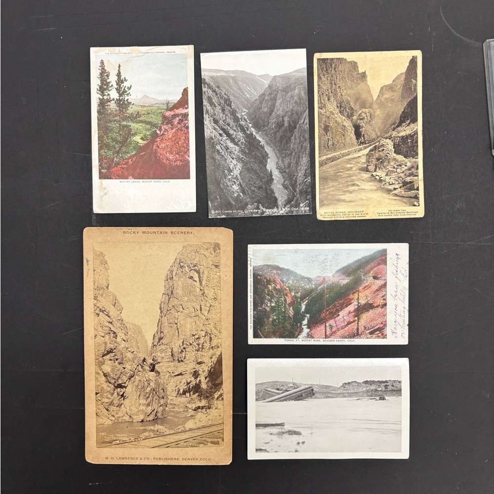 Group of antique Colorado postcards.